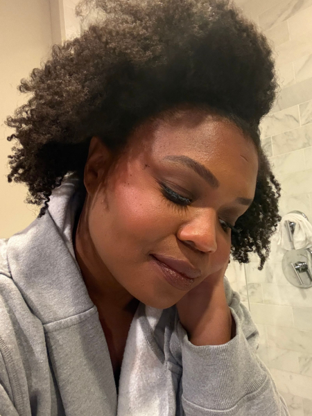 Jessica Cruel wears Estee Lauder's new Double Wear Foundation